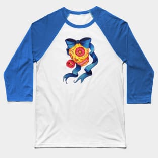 Sugar skull with bow Baseball T-Shirt